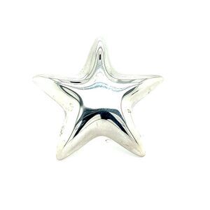 Tiffany & Co Estate Puffed Star Brooch Sterling Silver TIF604